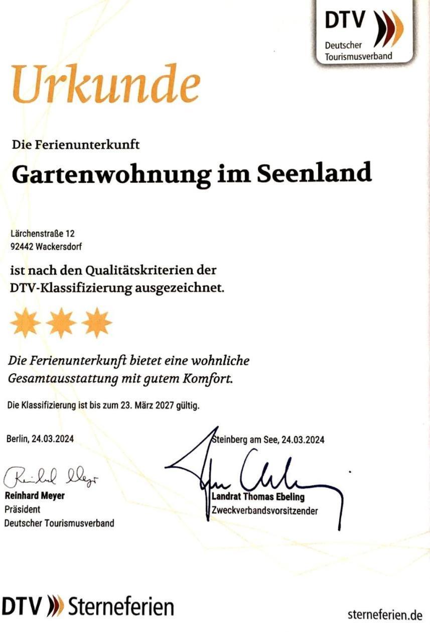 Schoene Gartenwohnung Im Seenland วัคเคอร์สดอร์ฟ ภายนอก รูปภาพ